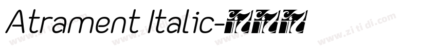 Atrament Italic字体转换